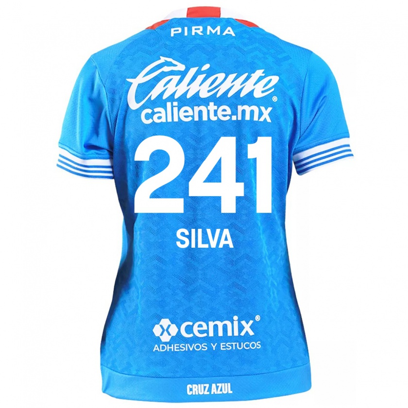 Kandiny Kinder Iván Silva #241 Himmelblau Heimtrikot Trikot 2024/25 T-Shirt