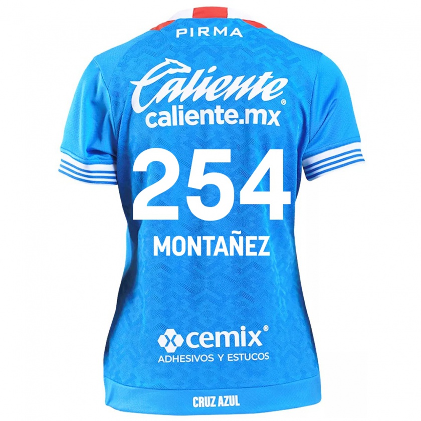 Kandiny Kinder Humberto Montañez #254 Himmelblau Heimtrikot Trikot 2024/25 T-Shirt