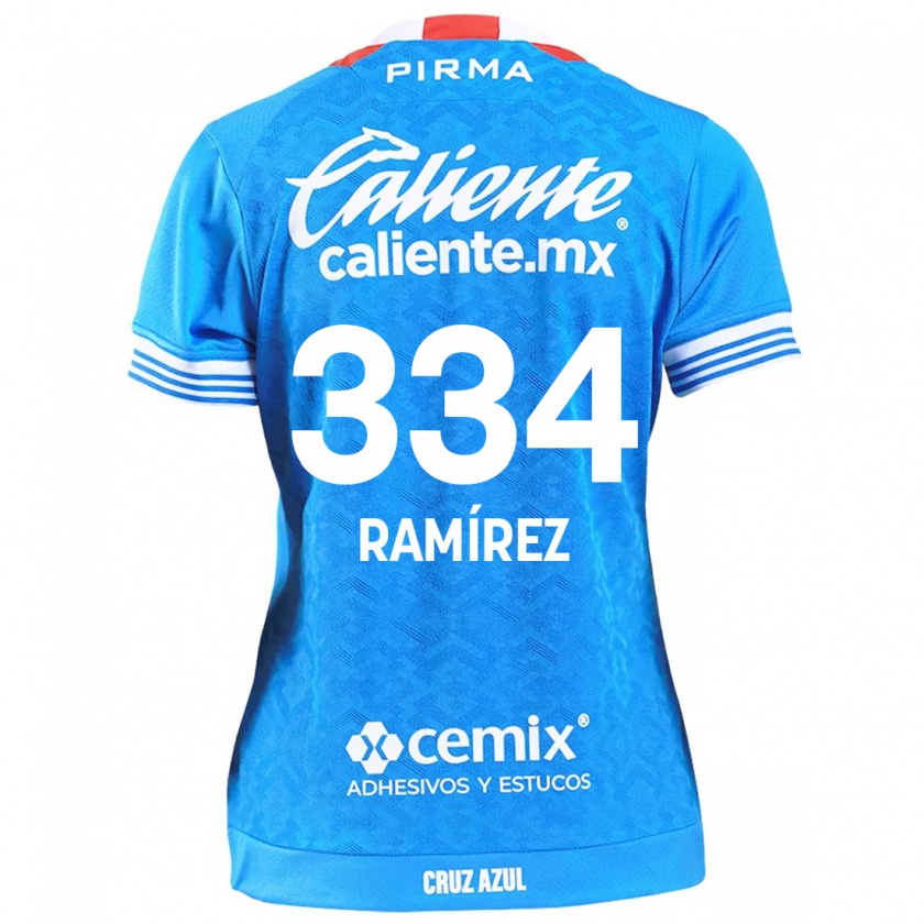 Kandiny Kinder Mauricio Ramírez #334 Himmelblau Heimtrikot Trikot 2024/25 T-Shirt