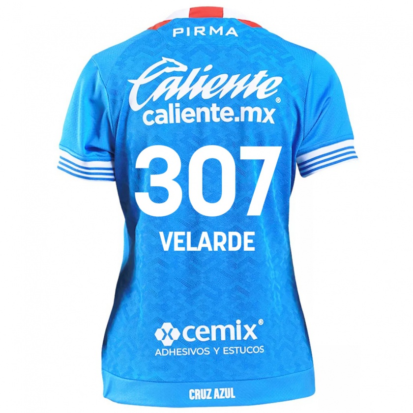 Kandiny Kinder Juan Velarde #307 Himmelblau Heimtrikot Trikot 2024/25 T-Shirt