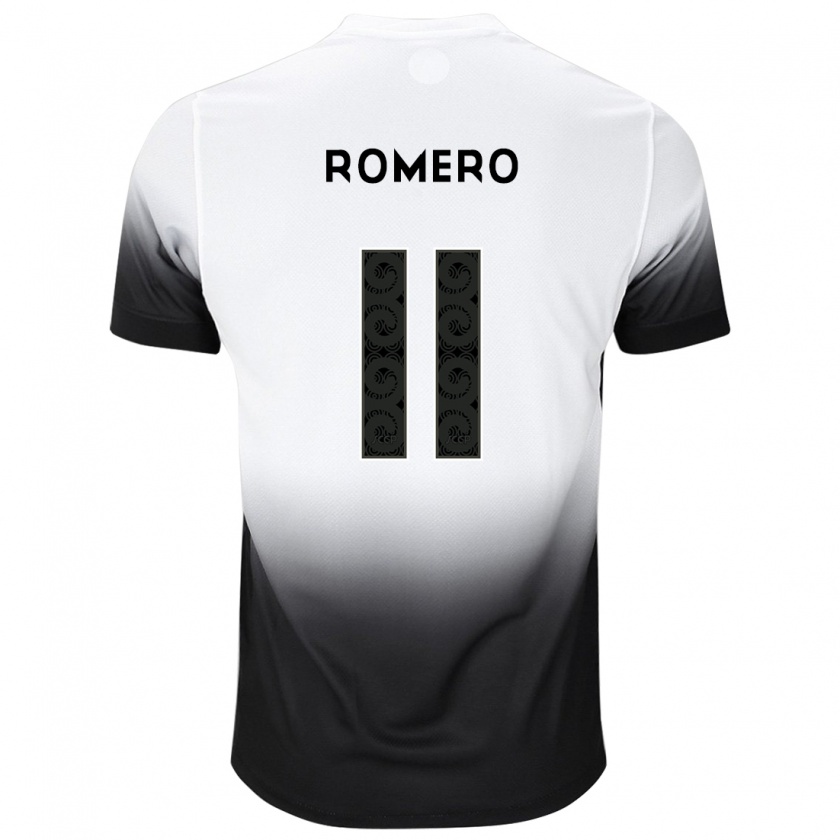 Kandiny Kinder Ángel Romero #11 Weiß Schwarz Heimtrikot Trikot 2024/25 T-Shirt