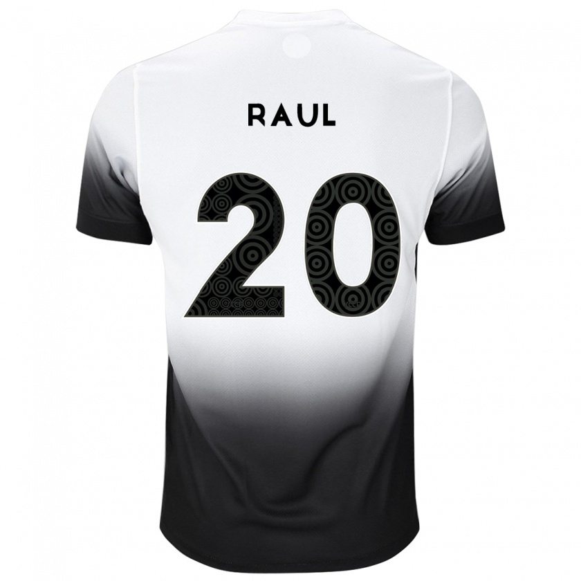 Kandiny Kinder Pedro Raul #20 Weiß Schwarz Heimtrikot Trikot 2024/25 T-Shirt