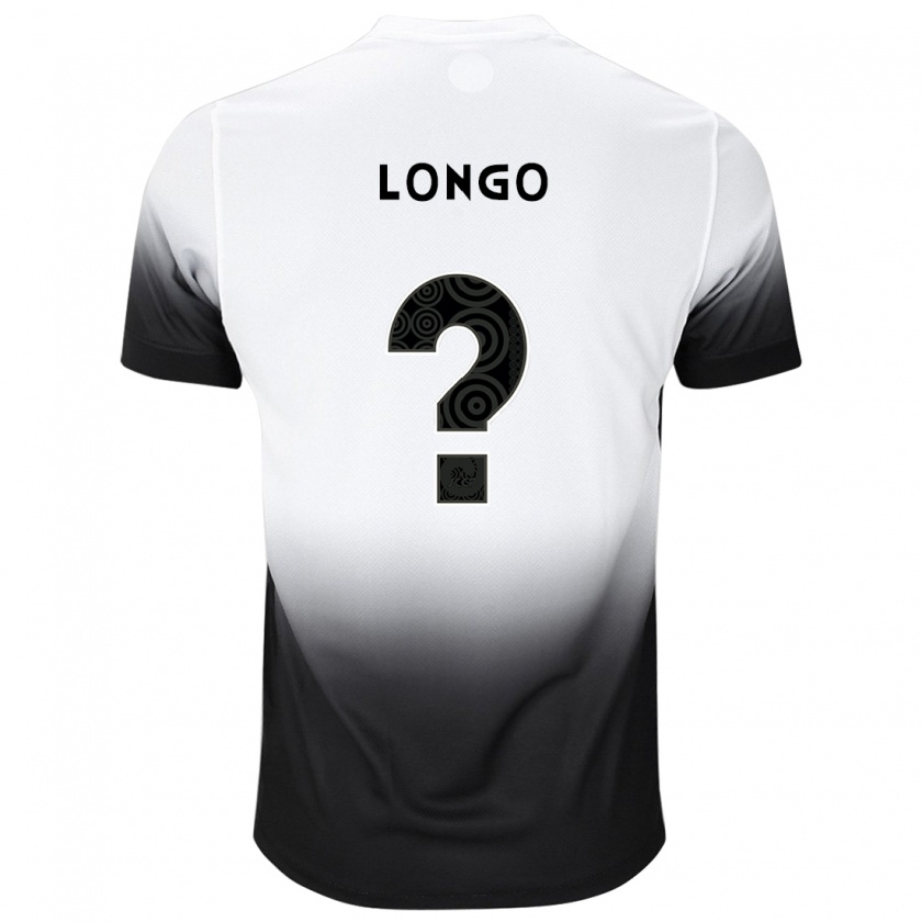 Kandiny Kinder Felipe Longo #0 Weiß Schwarz Heimtrikot Trikot 2024/25 T-Shirt