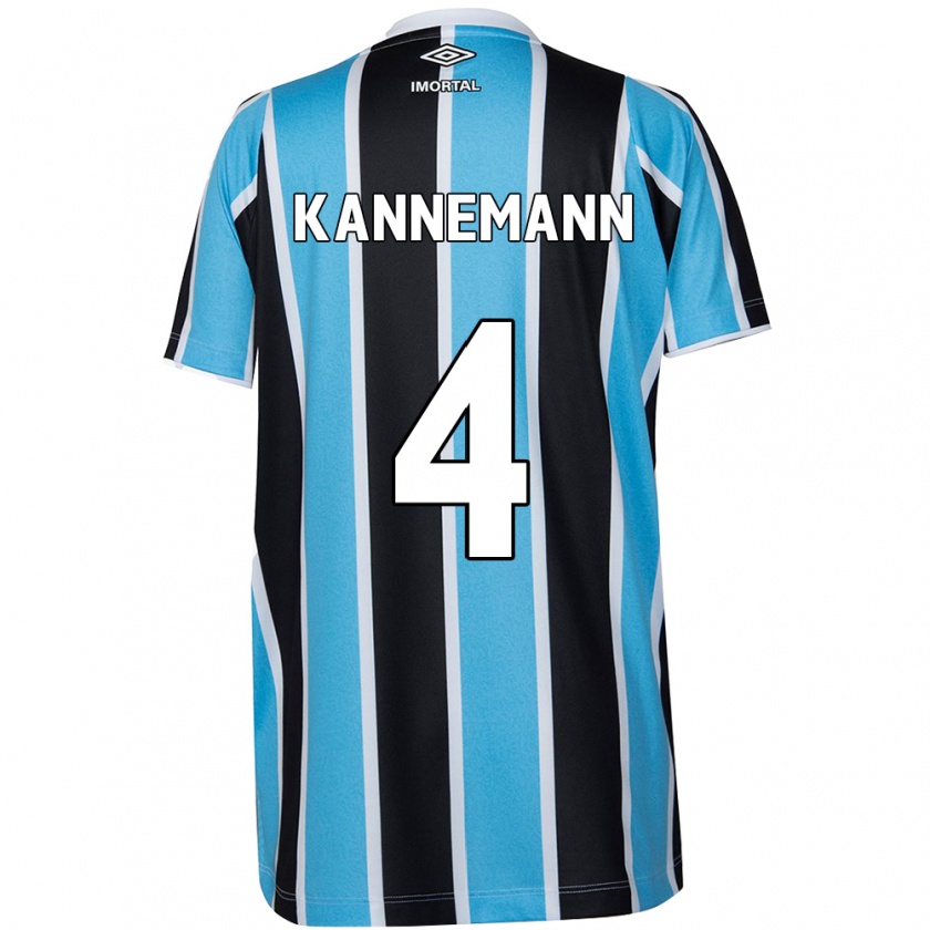 Kandiny Kinder Walter Kannemann #4 Blau Schwarz Weiß Heimtrikot Trikot 2024/25 T-Shirt