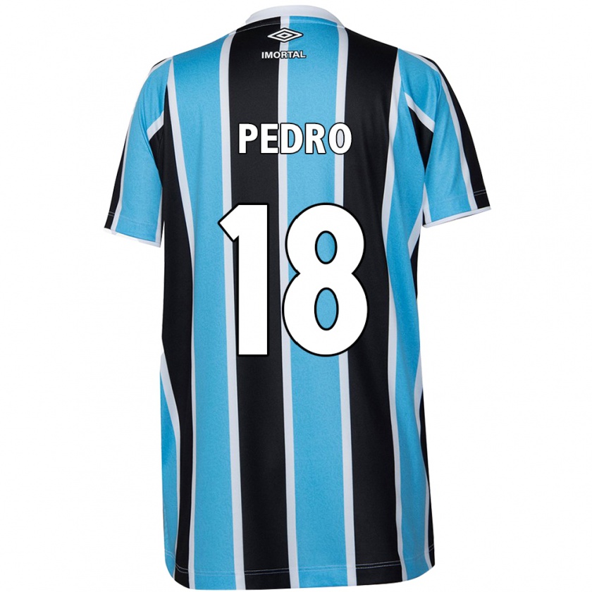 Kandiny Kinder João Pedro #18 Blau Schwarz Weiß Heimtrikot Trikot 2024/25 T-Shirt