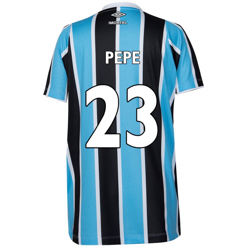 Kandiny Kinder Pepê #23 Blau Schwarz Weiß Heimtrikot Trikot 2024/25 T-Shirt