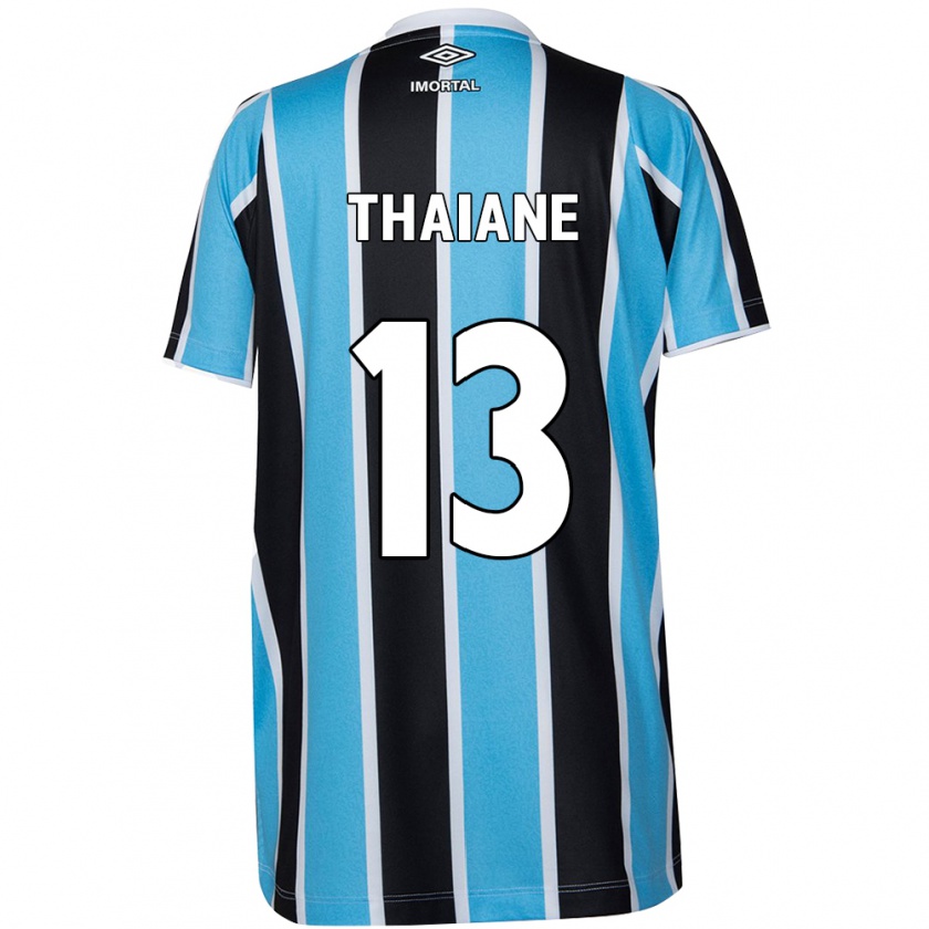 Kandiny Kinder Thaiane #13 Blau Schwarz Weiß Heimtrikot Trikot 2024/25 T-Shirt