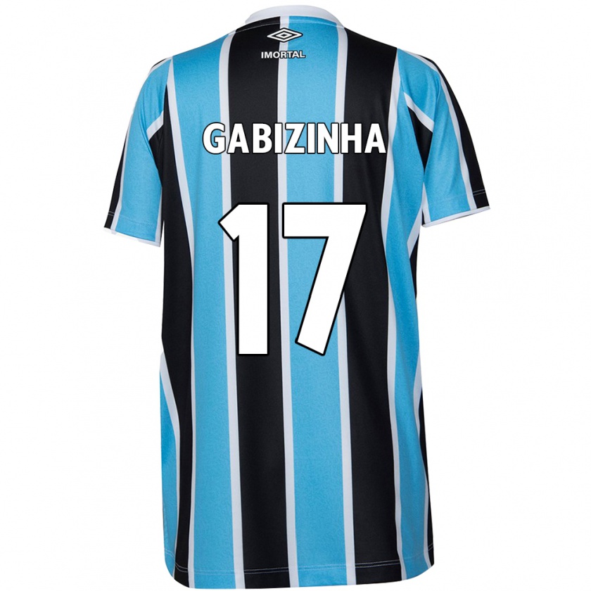 Kandiny Kinder Gabizinha #17 Blau Schwarz Weiß Heimtrikot Trikot 2024/25 T-Shirt