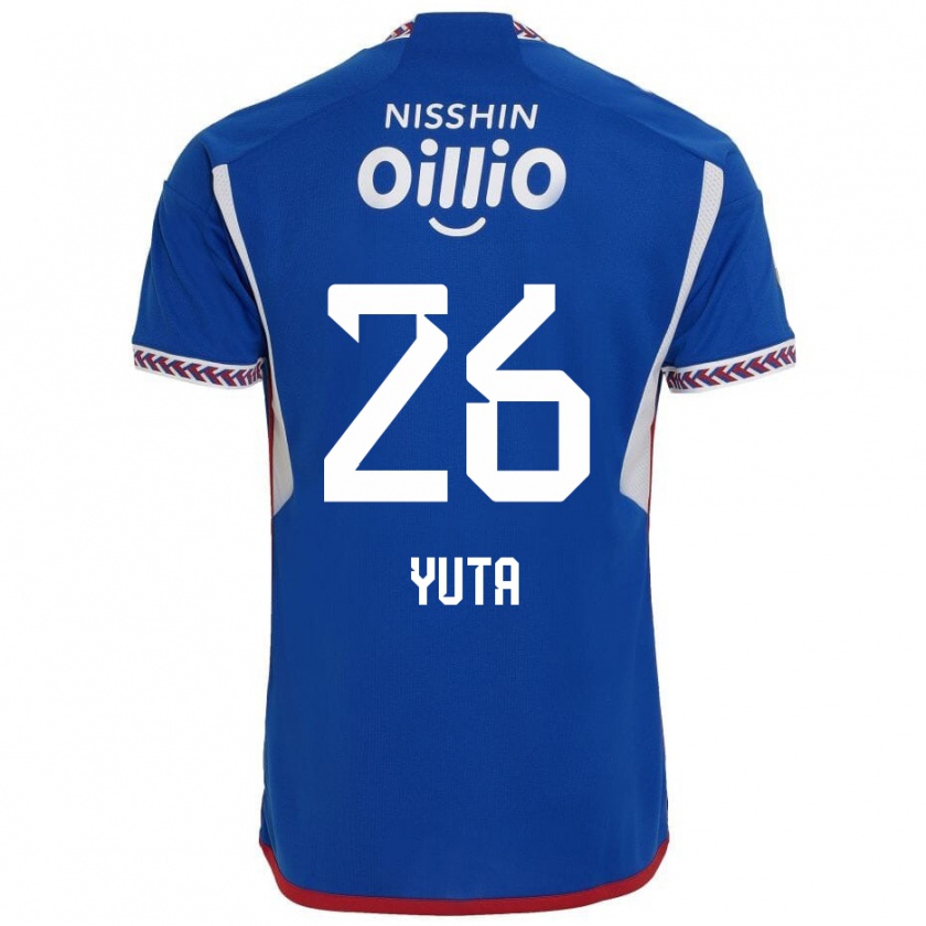 Kandiny Kinder Yuta Koike #26 Blau Weiß Rot Heimtrikot Trikot 2024/25 T-Shirt