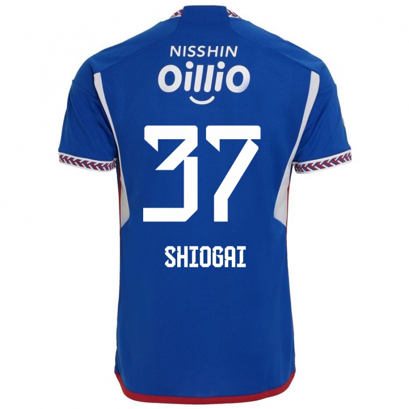 Kandiny Kinder Kento Shiogai #37 Blau Weiß Rot Heimtrikot Trikot 2024/25 T-Shirt