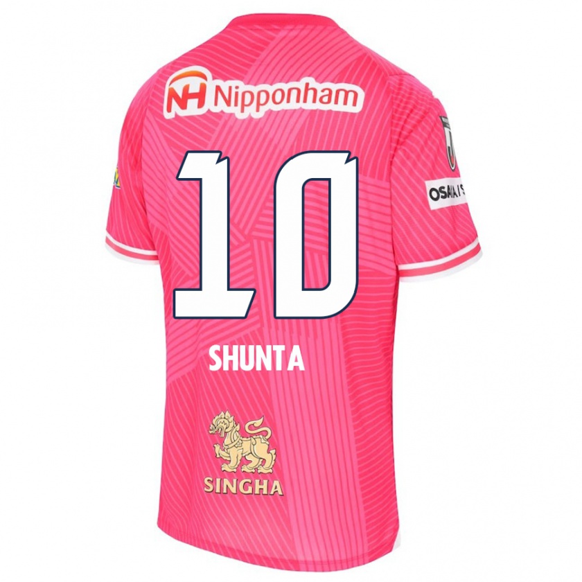 Kandiny Kinder Shunta Tanaka #10 Rosa Weiß Heimtrikot Trikot 2024/25 T-Shirt