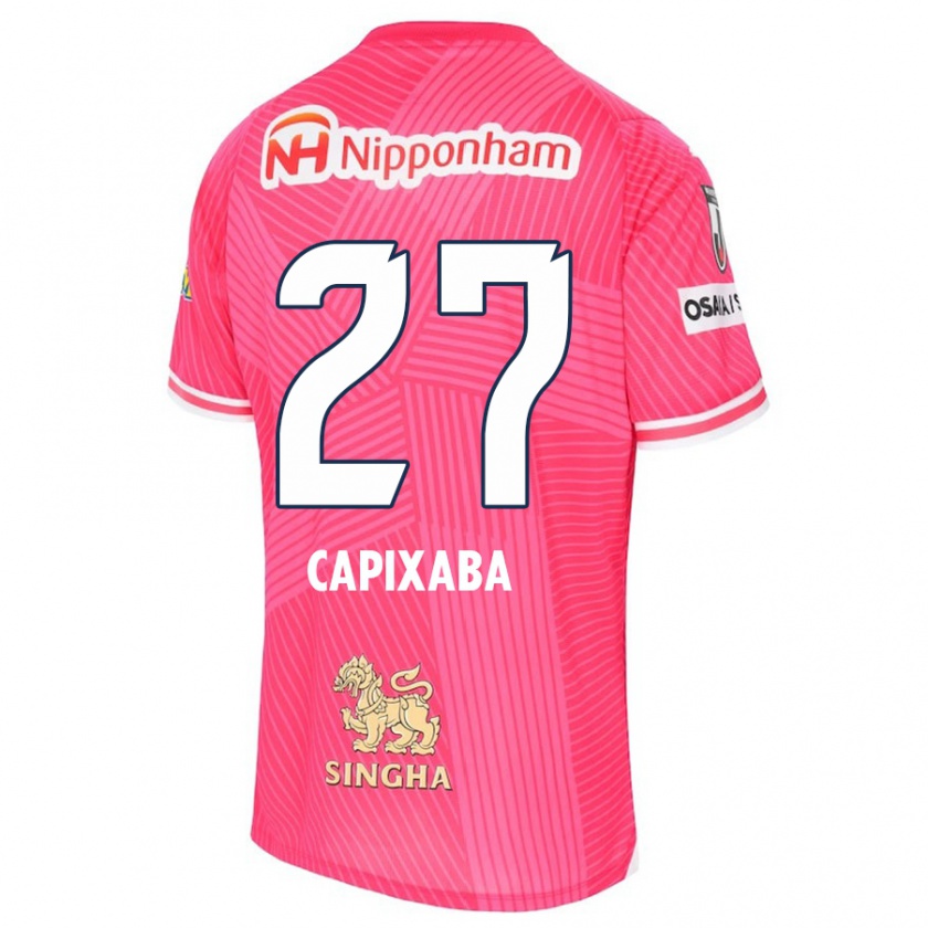 Kandiny Kinder Capixaba #27 Rosa Weiß Heimtrikot Trikot 2024/25 T-Shirt