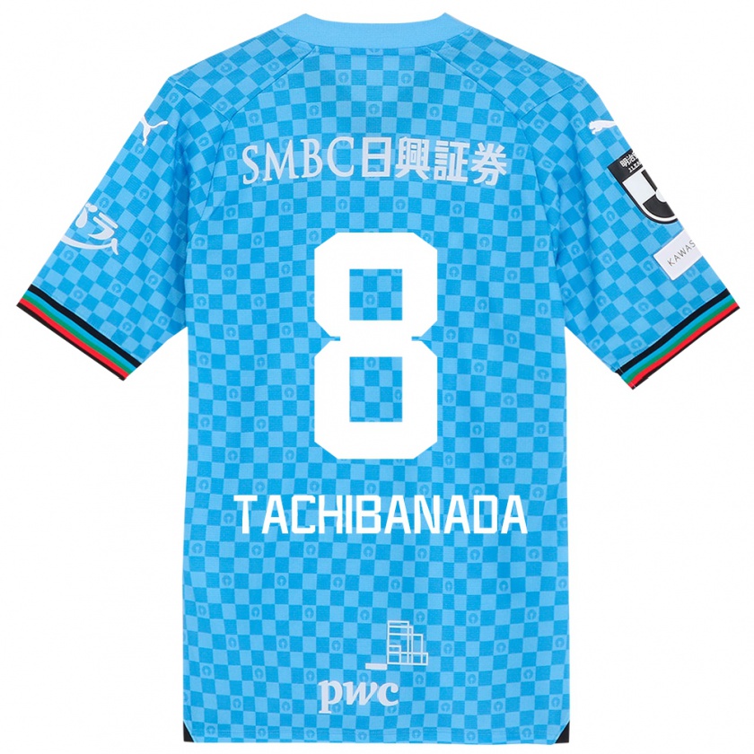 Kandiny Kinder Kento Tachibanada #8 Azurblau Heimtrikot Trikot 2024/25 T-Shirt