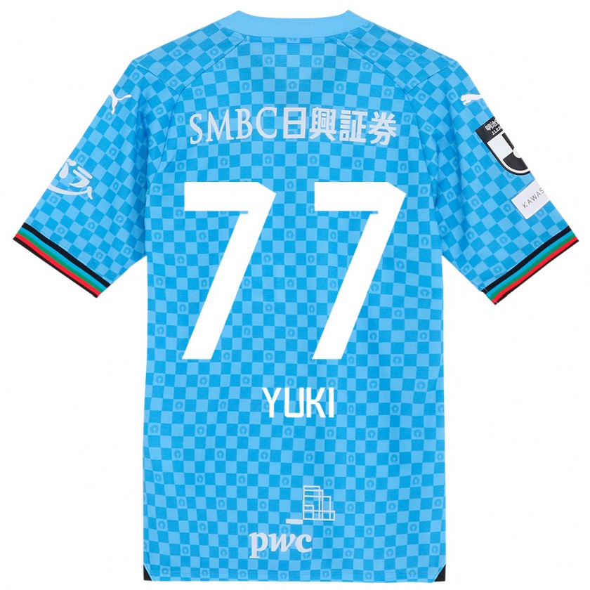 Kandiny Kinder Yuki Yamamoto #77 Azurblau Heimtrikot Trikot 2024/25 T-Shirt