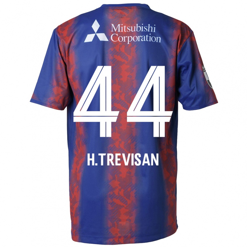 Kandiny Kinder Henrique Trevisan #44 Blau Rot Heimtrikot Trikot 2024/25 T-Shirt