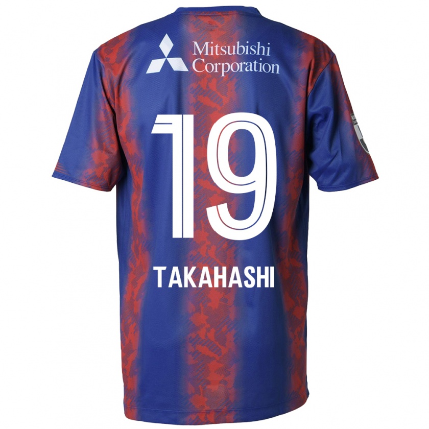 Kandiny Kinder Yuya Takahashi #19 Blau Rot Heimtrikot Trikot 2024/25 T-Shirt