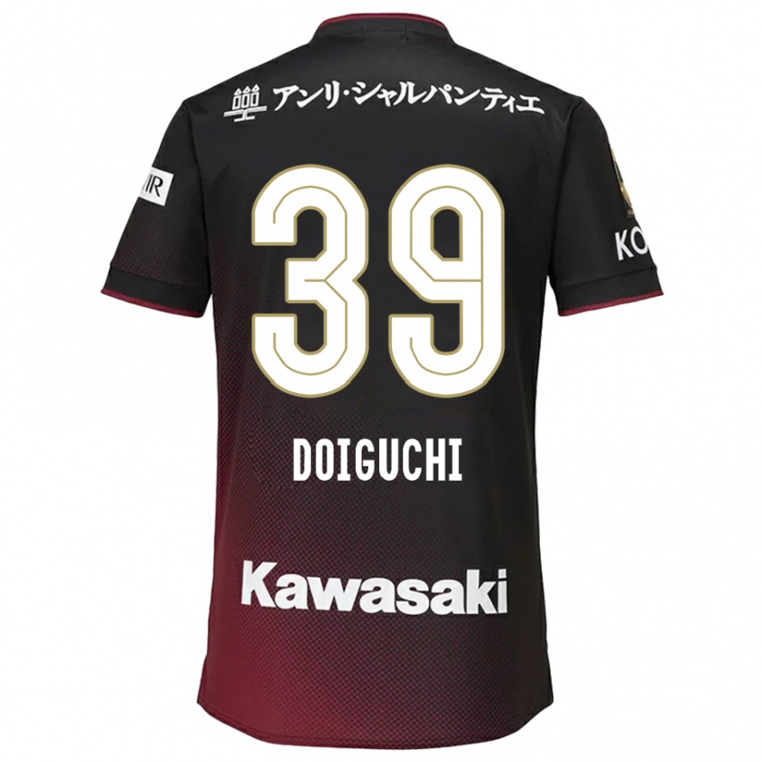 Kandiny Kinder Ritsu Doiguchi #39 Schwarz Rot Heimtrikot Trikot 2024/25 T-Shirt