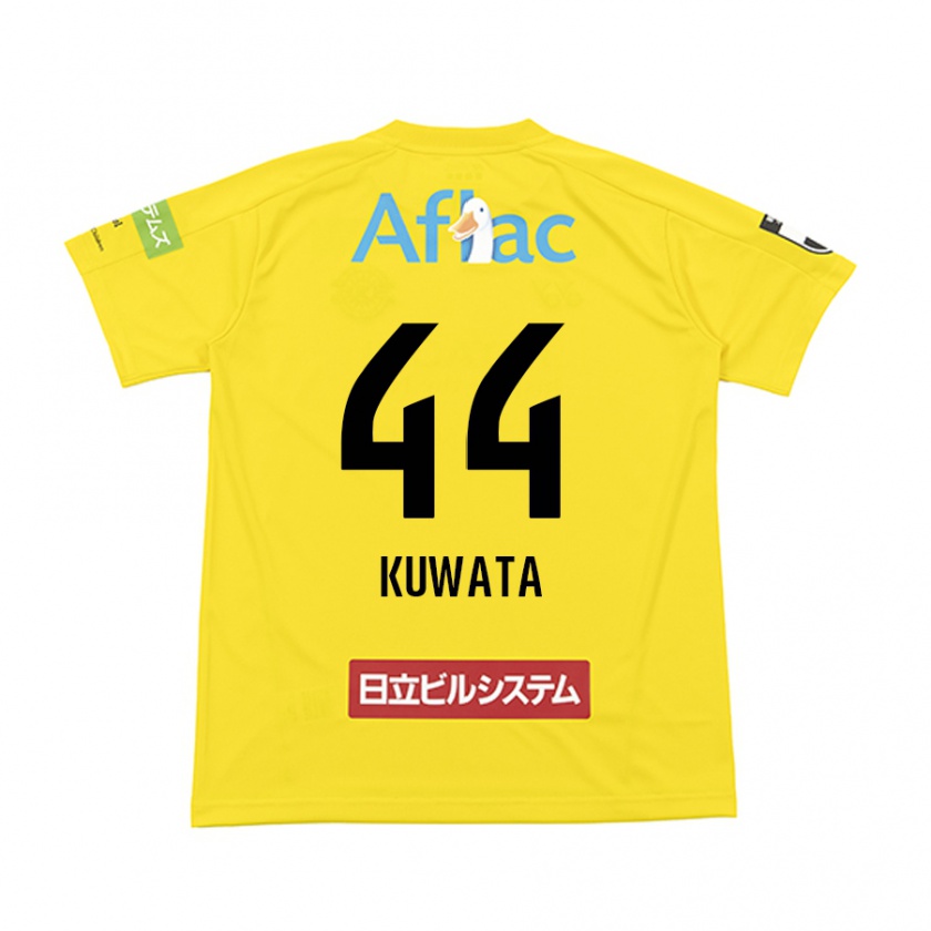 Kandiny Kinder Taisei Kuwata #44 Gelb Schwarz Heimtrikot Trikot 2024/25 T-Shirt