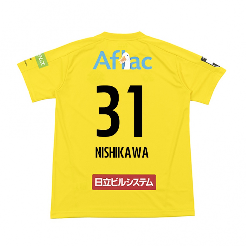 Kandiny Kinder Genki Nishikawa #31 Gelb Schwarz Heimtrikot Trikot 2024/25 T-Shirt