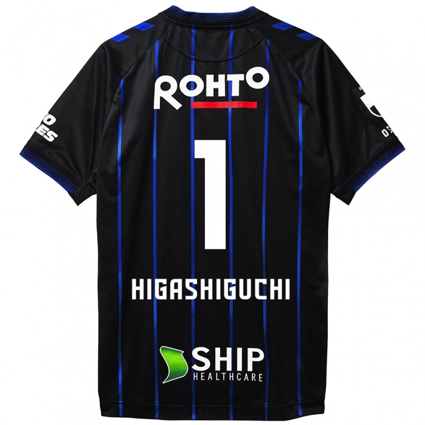 Kandiny Kinder Masaaki Higashiguchi #1 Schwarz Blau Heimtrikot Trikot 2024/25 T-Shirt