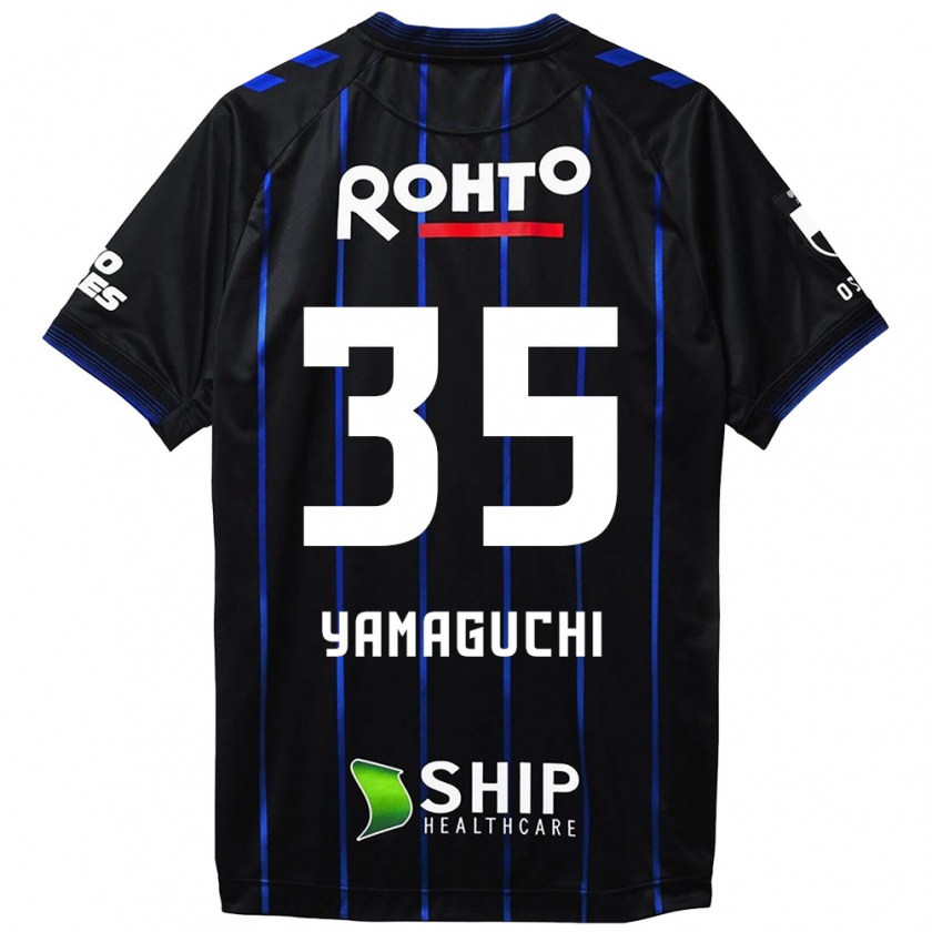 Kandiny Kinder Haruta Yamaguchi #35 Schwarz Blau Heimtrikot Trikot 2024/25 T-Shirt