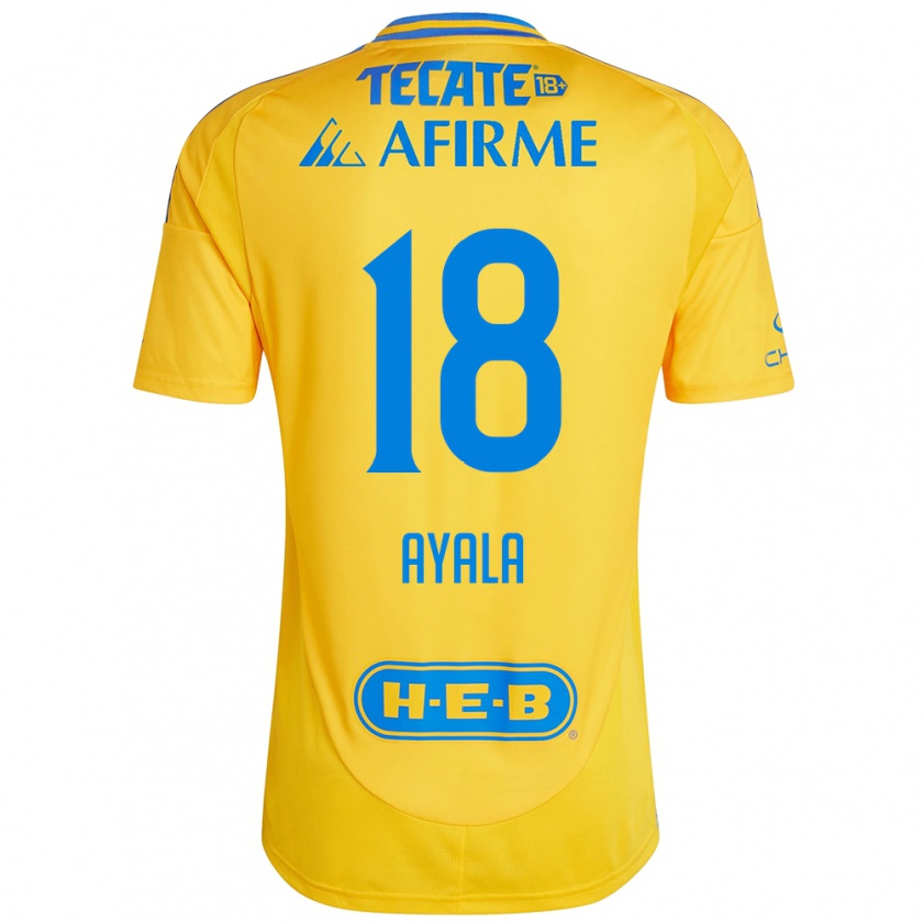 Kandiny Kinder David Ayala #18 Goldgelb Heimtrikot Trikot 2024/25 T-Shirt