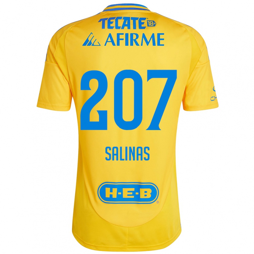 Kandiny Kinder Marcelo Salinas #207 Goldgelb Heimtrikot Trikot 2024/25 T-Shirt