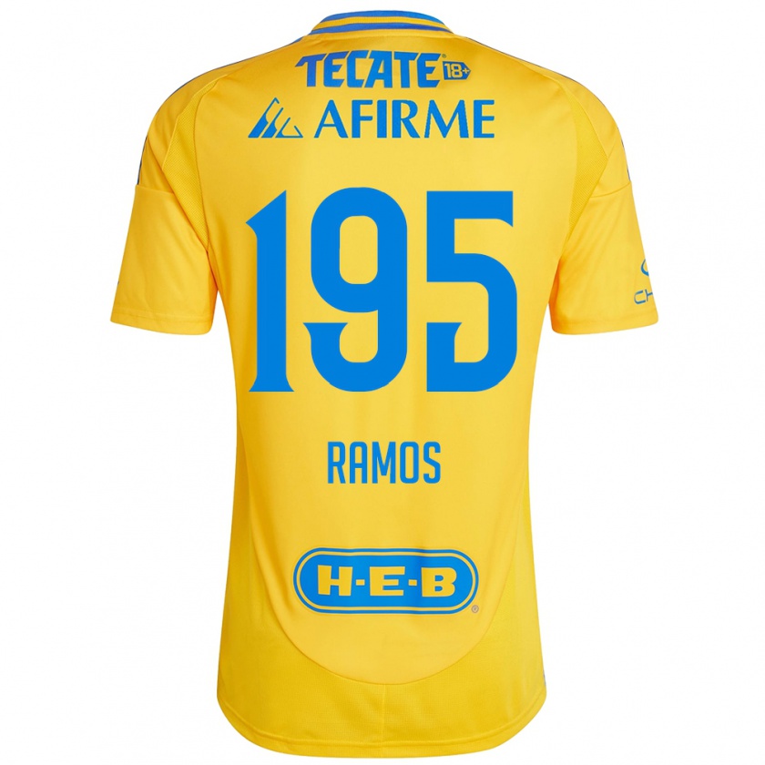 Kandiny Kinder Rodrigo Ramos #195 Goldgelb Heimtrikot Trikot 2024/25 T-Shirt