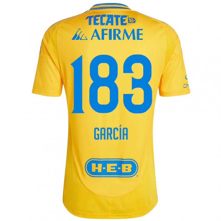 Kandiny Kinder Zahir García #183 Goldgelb Heimtrikot Trikot 2024/25 T-Shirt