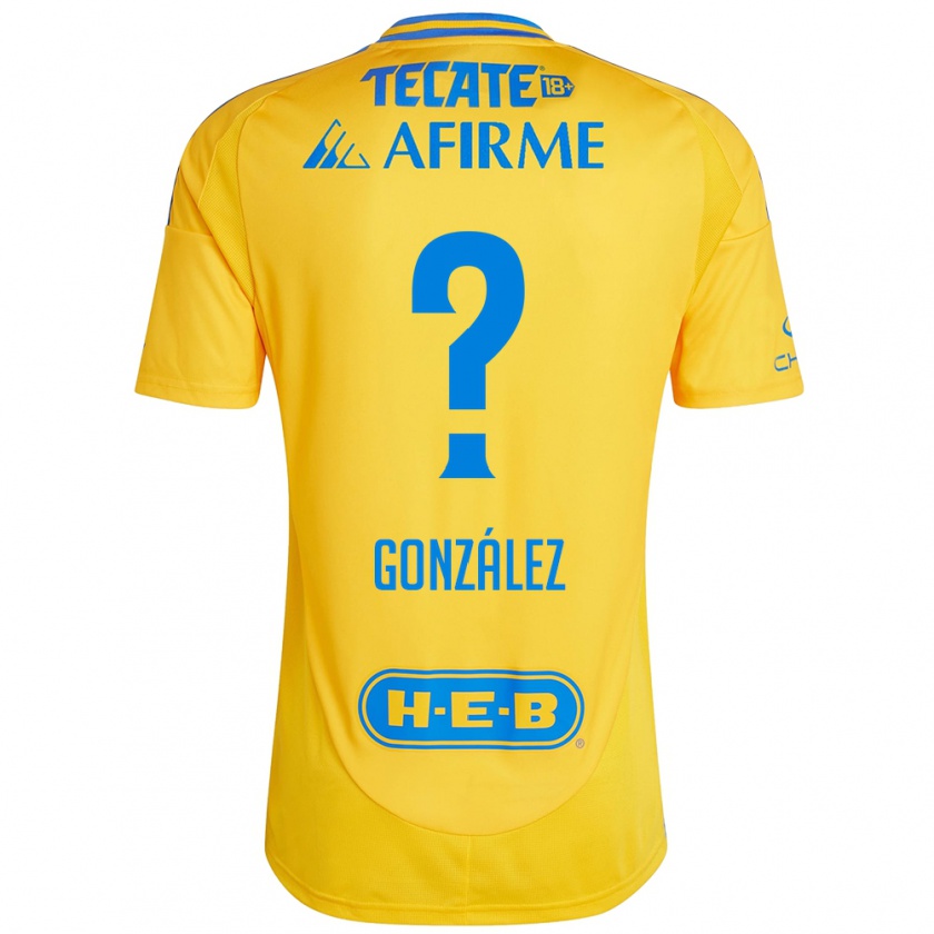 Kandiny Kinder Fernando González #0 Goldgelb Heimtrikot Trikot 2024/25 T-Shirt