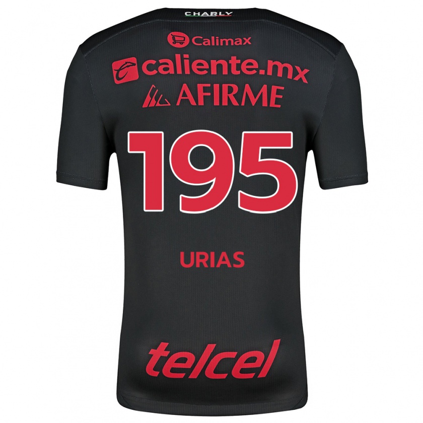 Kandiny Kinder Héctor Urías #195 Schwarz Rot Heimtrikot Trikot 2024/25 T-Shirt