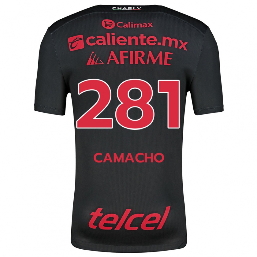 Kandiny Kinder Javier Camacho #281 Schwarz Rot Heimtrikot Trikot 2024/25 T-Shirt