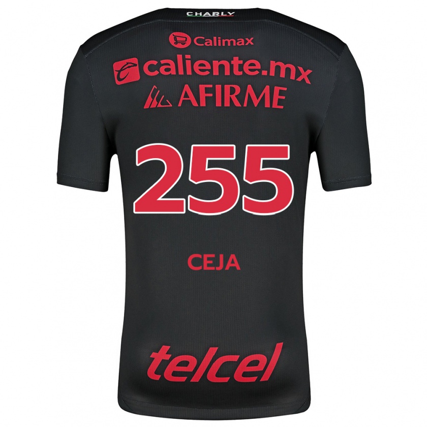 Kandiny Kinder Julio Ceja #255 Schwarz Rot Heimtrikot Trikot 2024/25 T-Shirt