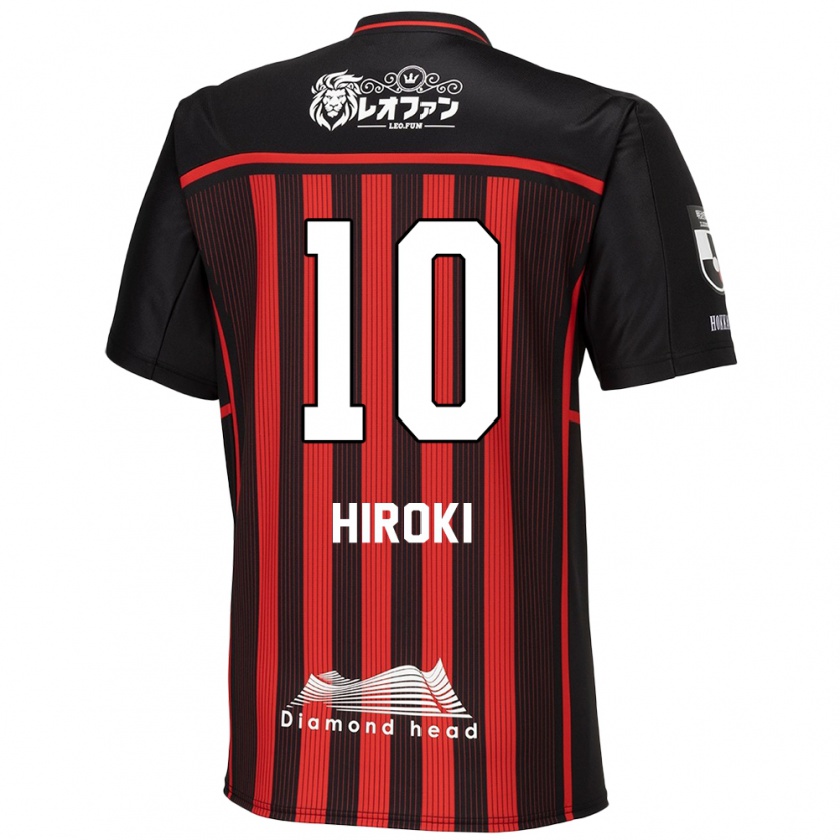 Kandiny Kinder Hiroki Miyazawa #10 Rot Schwarz Heimtrikot Trikot 2024/25 T-Shirt