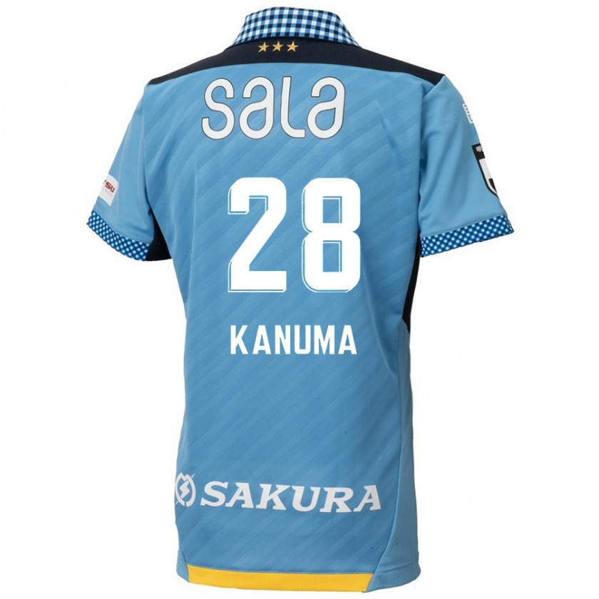 Kandiny Kinder Naoki Kanuma #28 Blau Schwarz Heimtrikot Trikot 2024/25 T-Shirt