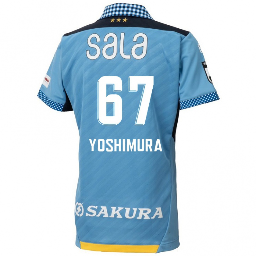 Kandiny Kinder Ryusei Yoshimura #67 Blau Schwarz Heimtrikot Trikot 2024/25 T-Shirt