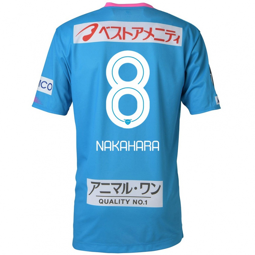 Kandiny Kinder Hikaru Nakahara #8 Blau Rosa Heimtrikot Trikot 2024/25 T-Shirt