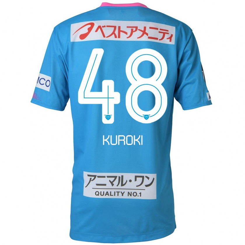 Kandiny Kinder Yuya Kuroki #48 Blau Rosa Heimtrikot Trikot 2024/25 T-Shirt