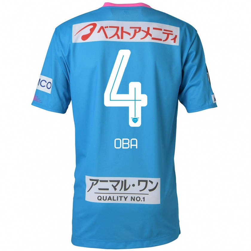 Kandiny Kinder Shotaro Oba #4 Blau Rosa Heimtrikot Trikot 2024/25 T-Shirt