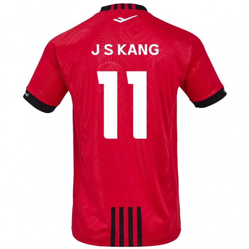 Kandiny Kinder Seong-Jin Kang #11 Rot Schwarz Heimtrikot Trikot 2024/25 T-Shirt