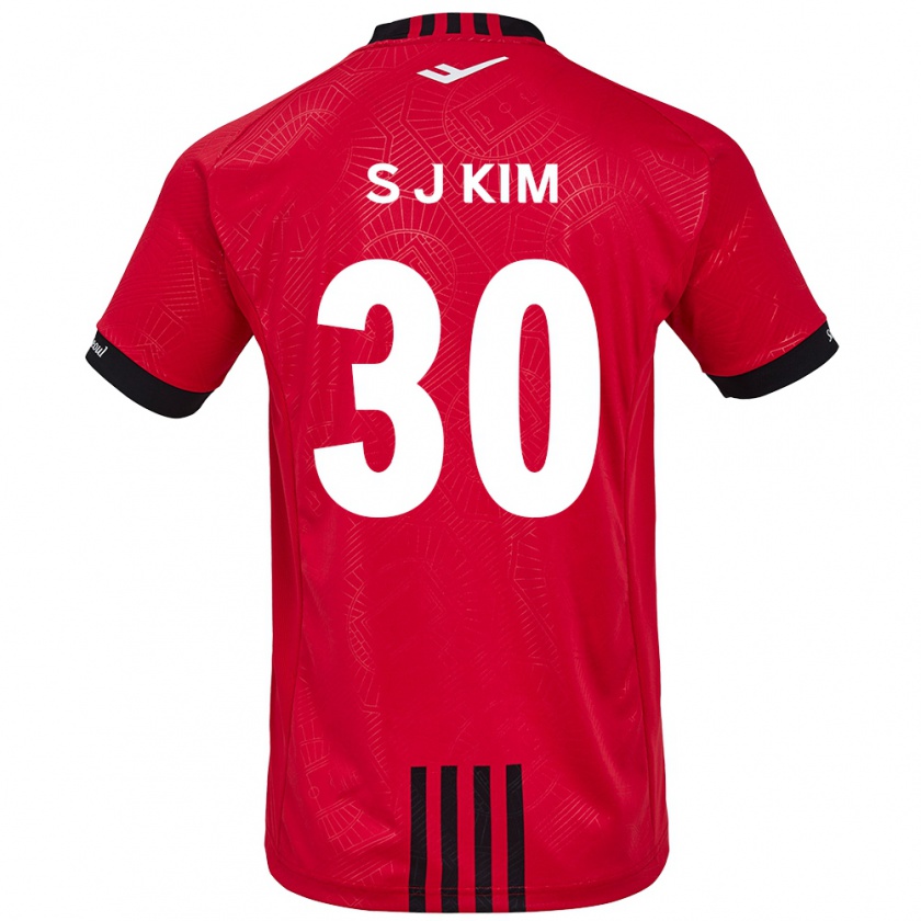 Kandiny Kinder Ju-Sung Kim #30 Rot Schwarz Heimtrikot Trikot 2024/25 T-Shirt