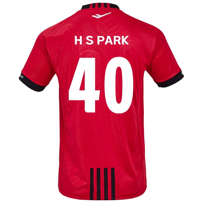 Kandiny Kinder Seong-Hun Park #40 Rot Schwarz Heimtrikot Trikot 2024/25 T-Shirt