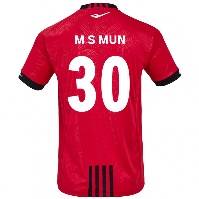 Kandiny Kinder Seong-Min Mun #30 Rot Schwarz Heimtrikot Trikot 2024/25 T-Shirt