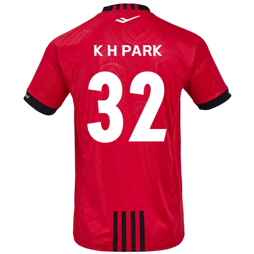 Kandiny Kinder Han-Kyul Park #32 Rot Schwarz Heimtrikot Trikot 2024/25 T-Shirt