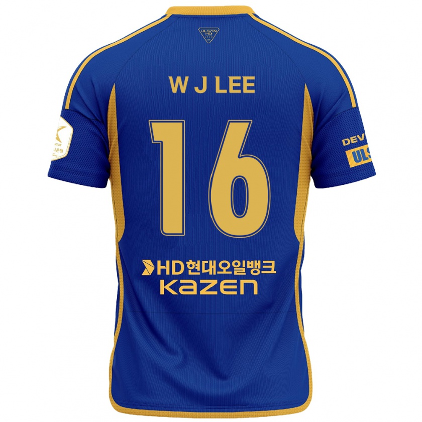 Kandiny Kinder Jae-Wook Lee #16 Blau Gelb Heimtrikot Trikot 2024/25 T-Shirt