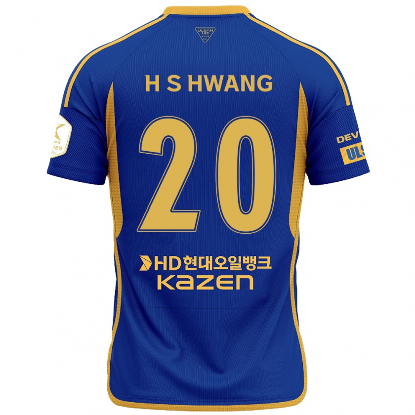 Kandiny Kinder Seok-Ho Hwang #20 Blau Gelb Heimtrikot Trikot 2024/25 T-Shirt