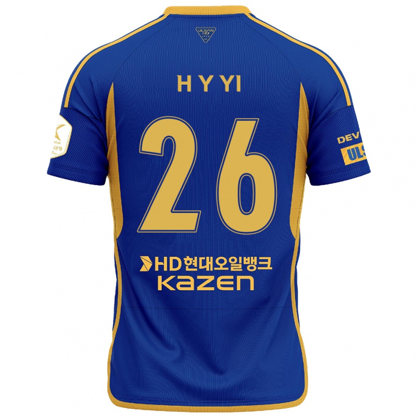 Kandiny Kinder Yong-Hyeon Yi #26 Blau Gelb Heimtrikot Trikot 2024/25 T-Shirt