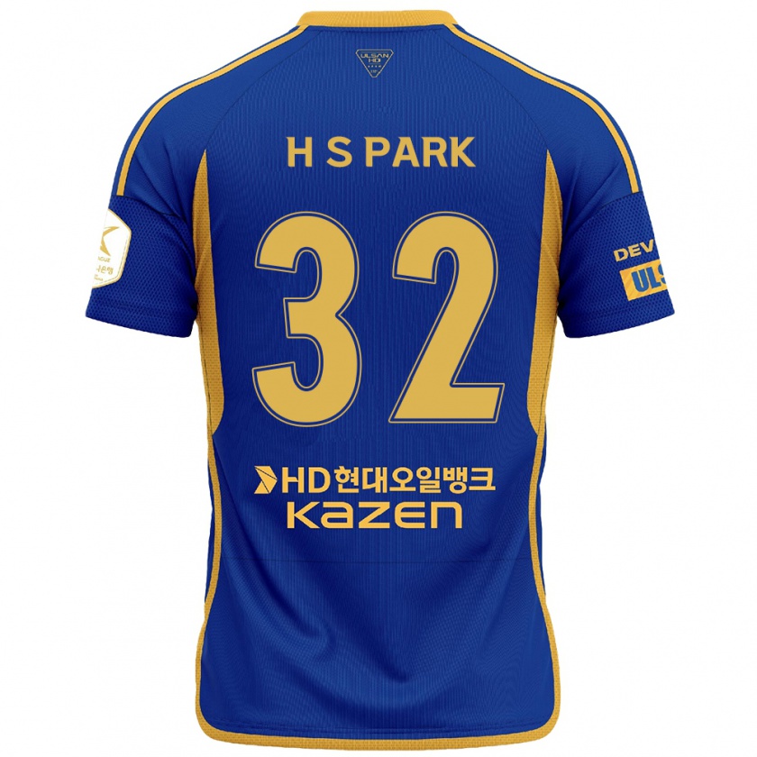 Kandiny Kinder Sung-Hyun Park #32 Blau Gelb Heimtrikot Trikot 2024/25 T-Shirt