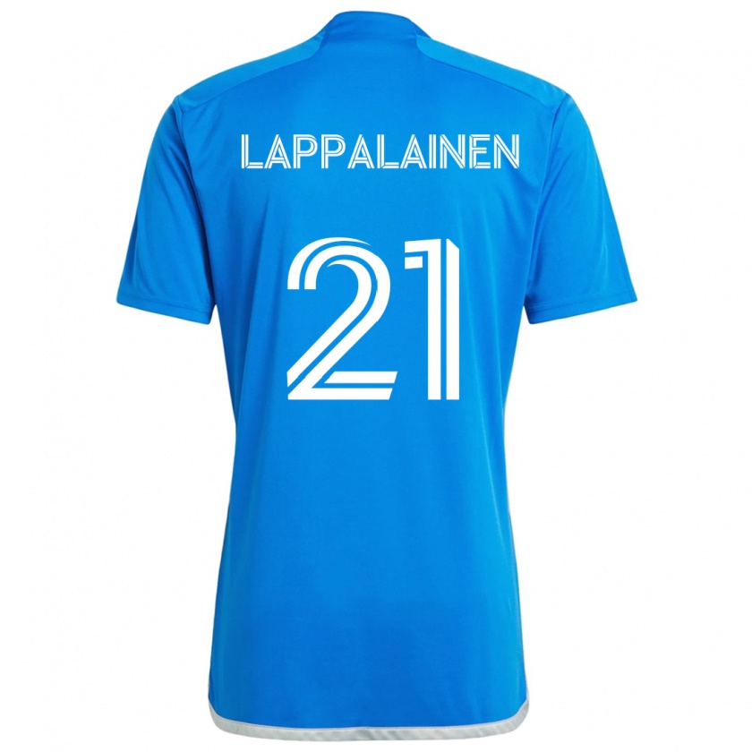 Kandiny Kinder Lassi Lappalainen #21 Blau Weiss Heimtrikot Trikot 2024/25 T-Shirt