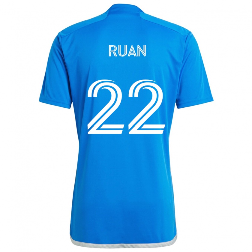 Kandiny Kinder Ruan #22 Blau Weiss Heimtrikot Trikot 2024/25 T-Shirt